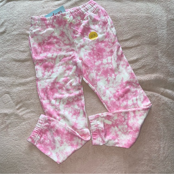 Nwt Cat and Jack Pink Tie Dye Joggers bottoms girl size 8 medium sweatpants - Picture 7 of 7